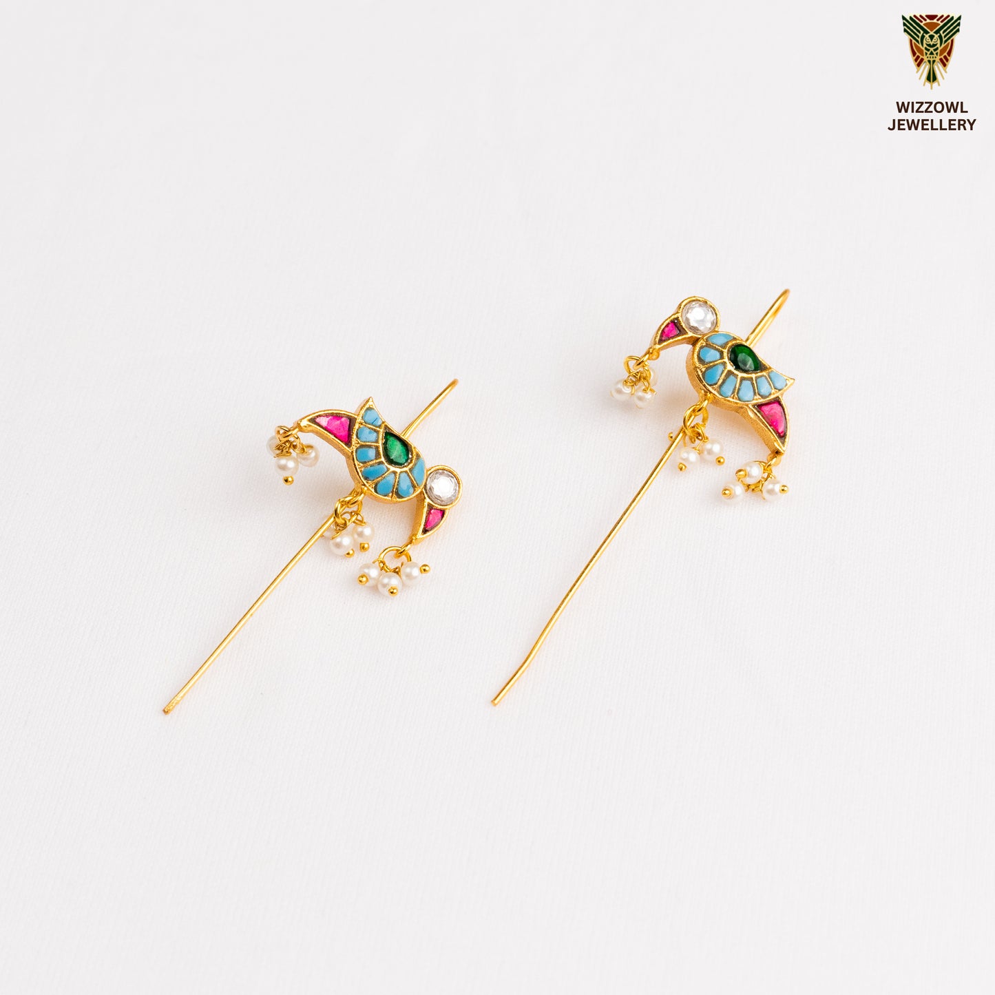 Deeza Kundan Ear Cuffs