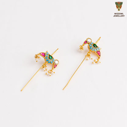 Deeza Kundan Ear Cuffs