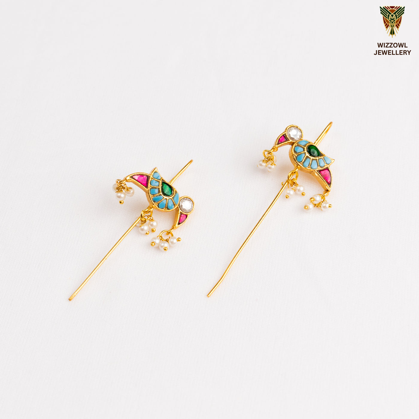 Deeza Kundan Ear Cuffs
