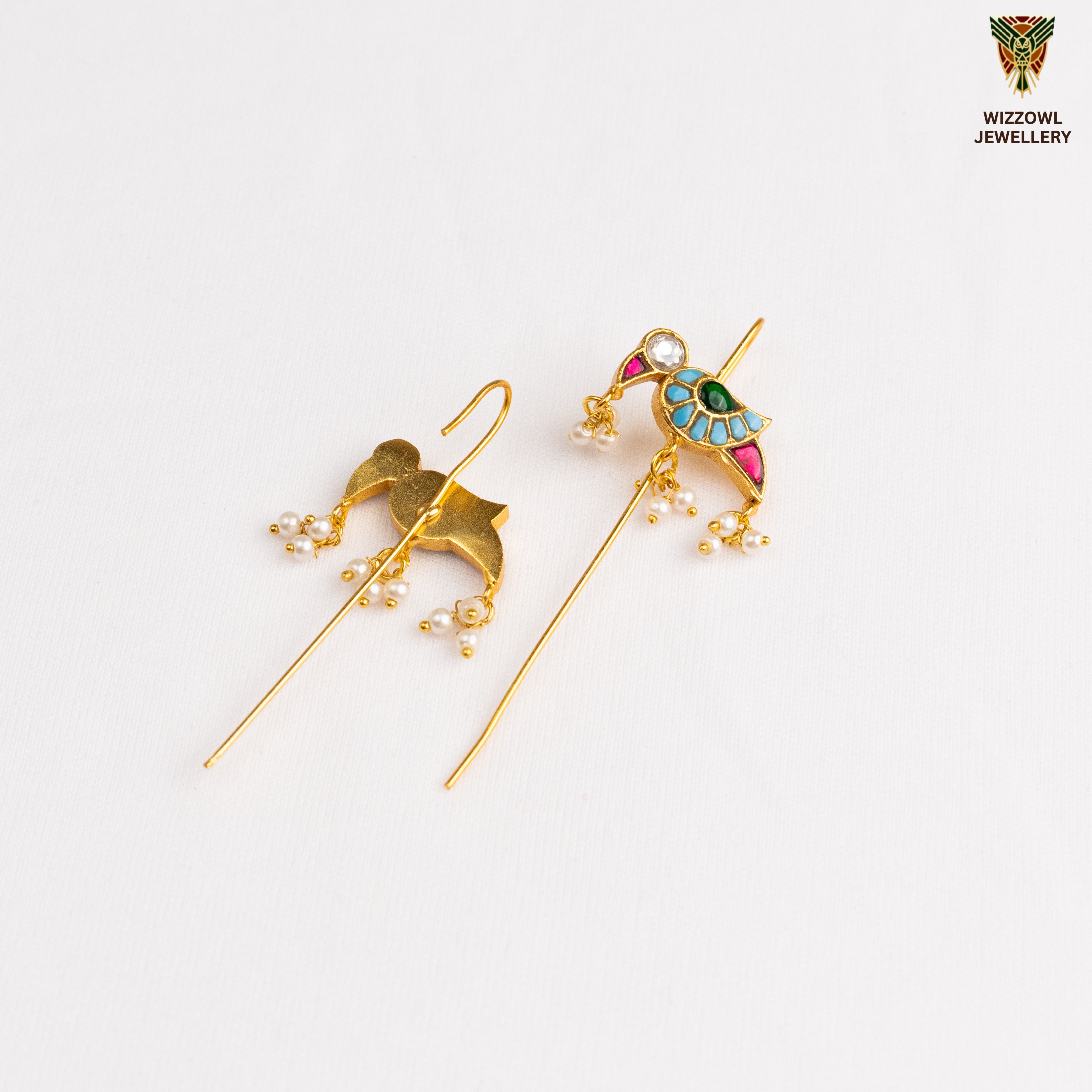Deeza Kundan Ear Cuffs