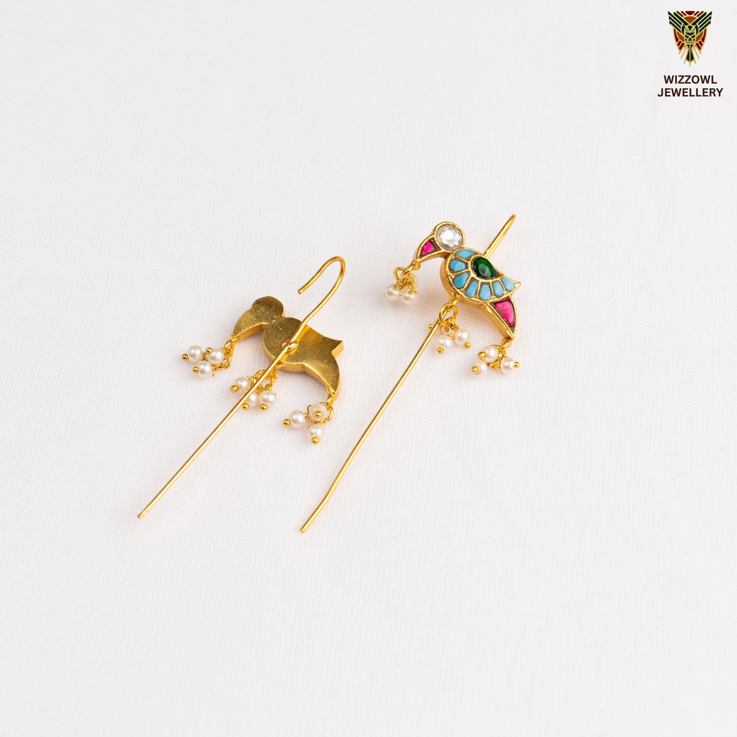 Deeza Kundan Ear Cuffs