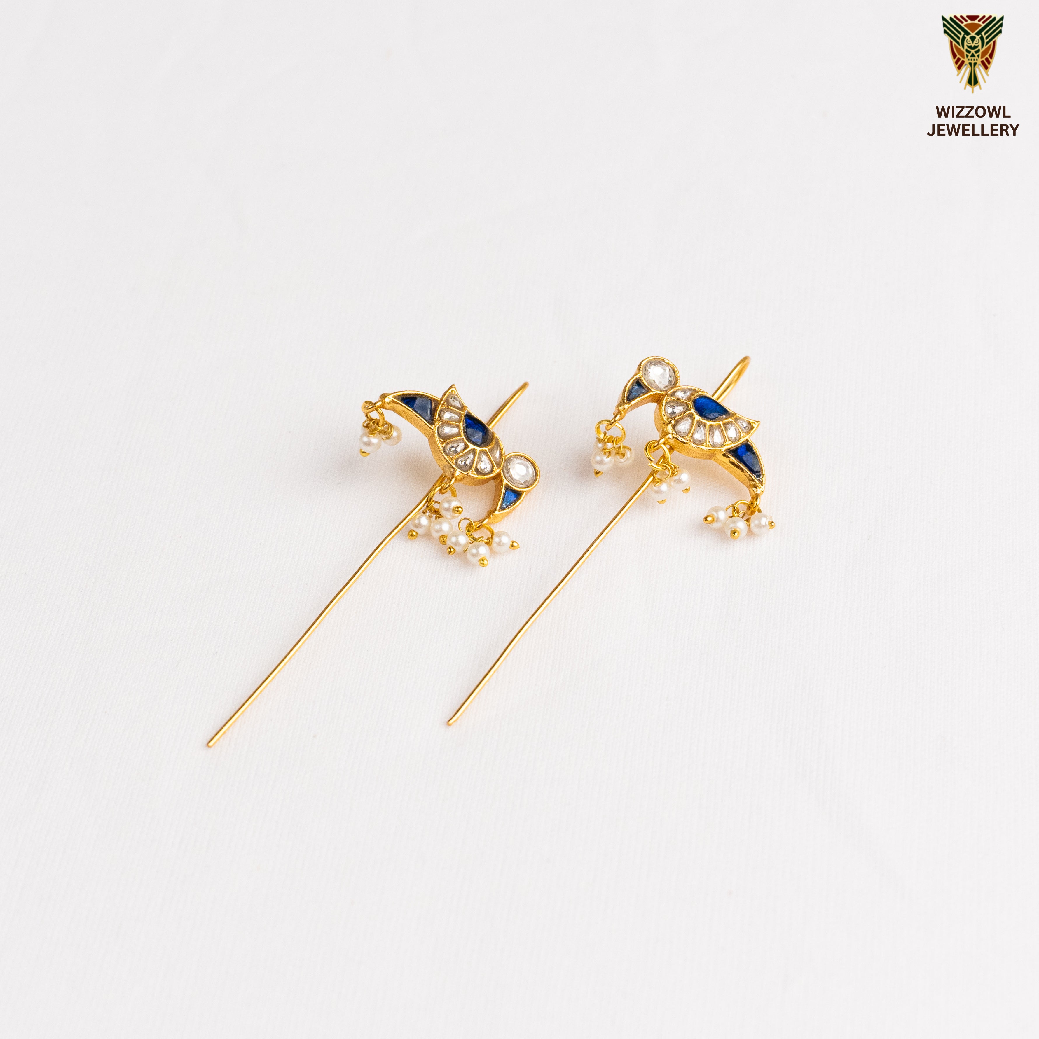 Deeza Kundan Ear Cuffs
