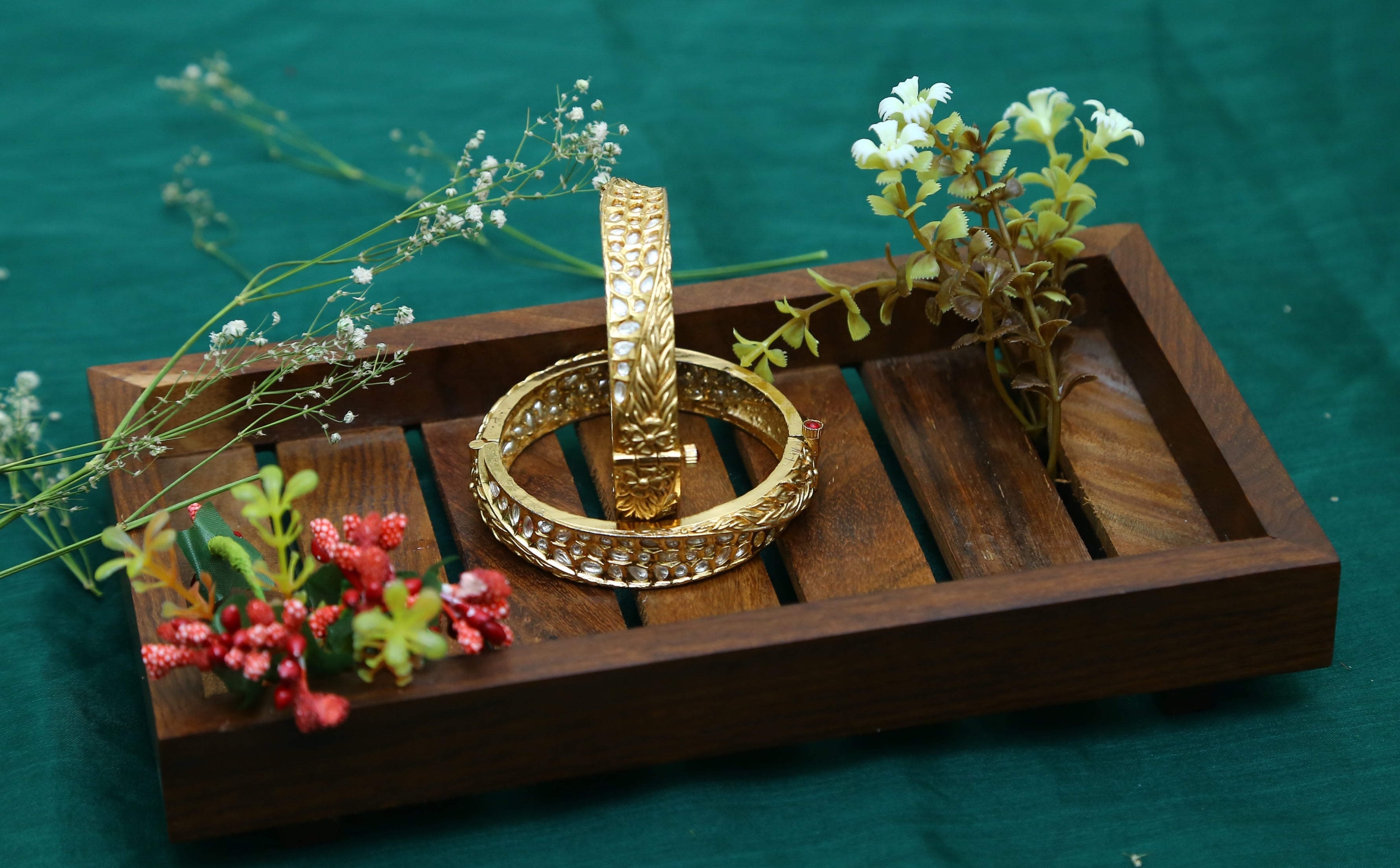 Rustic Rosegold Bangle