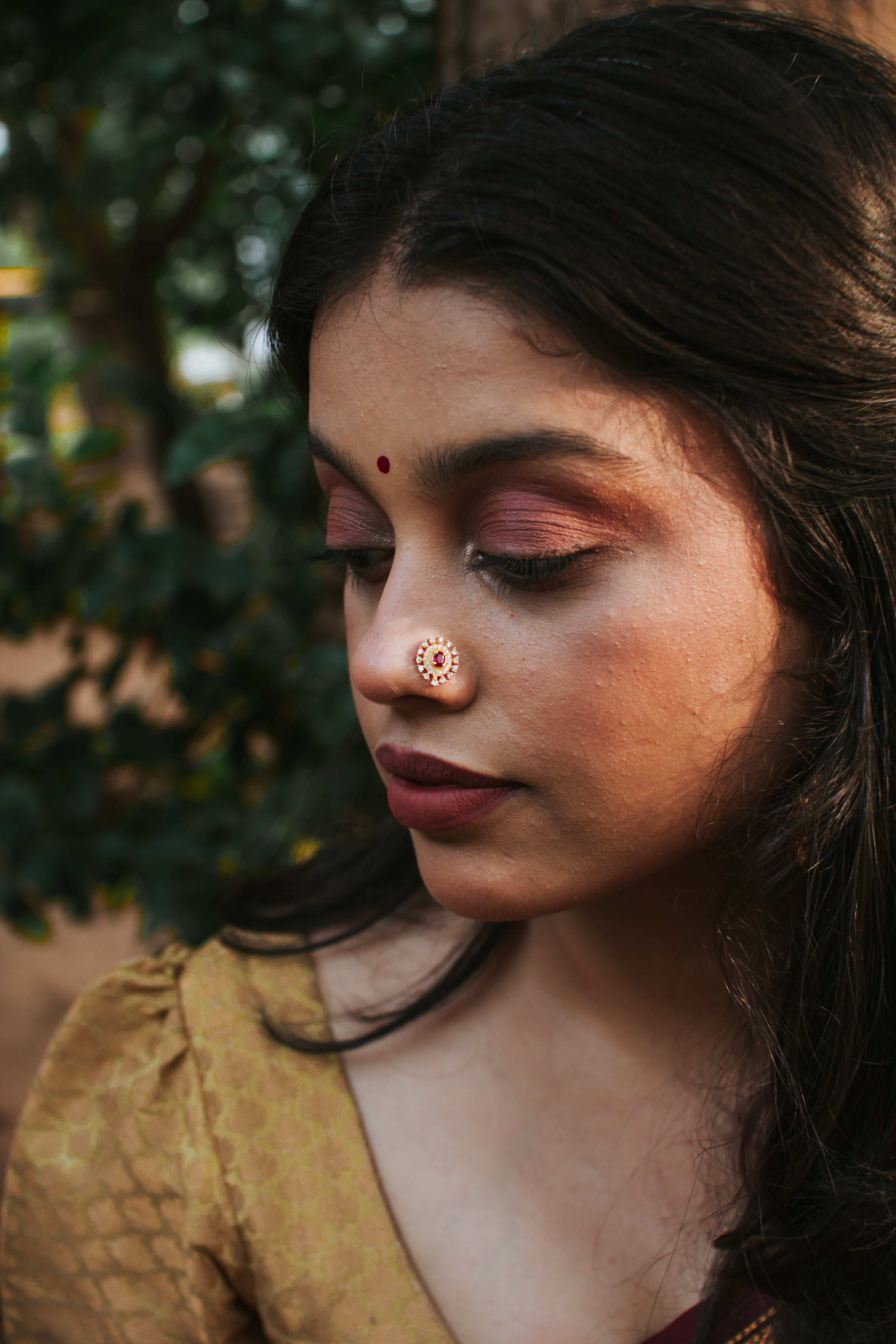 Ojasvi 925 Silver Nose Pin for Women