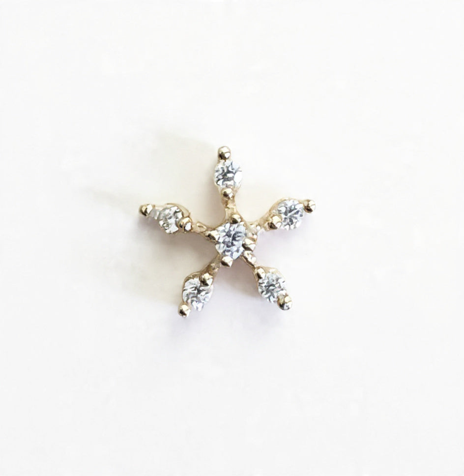 Ira 925 Silver Nose Pin for Women