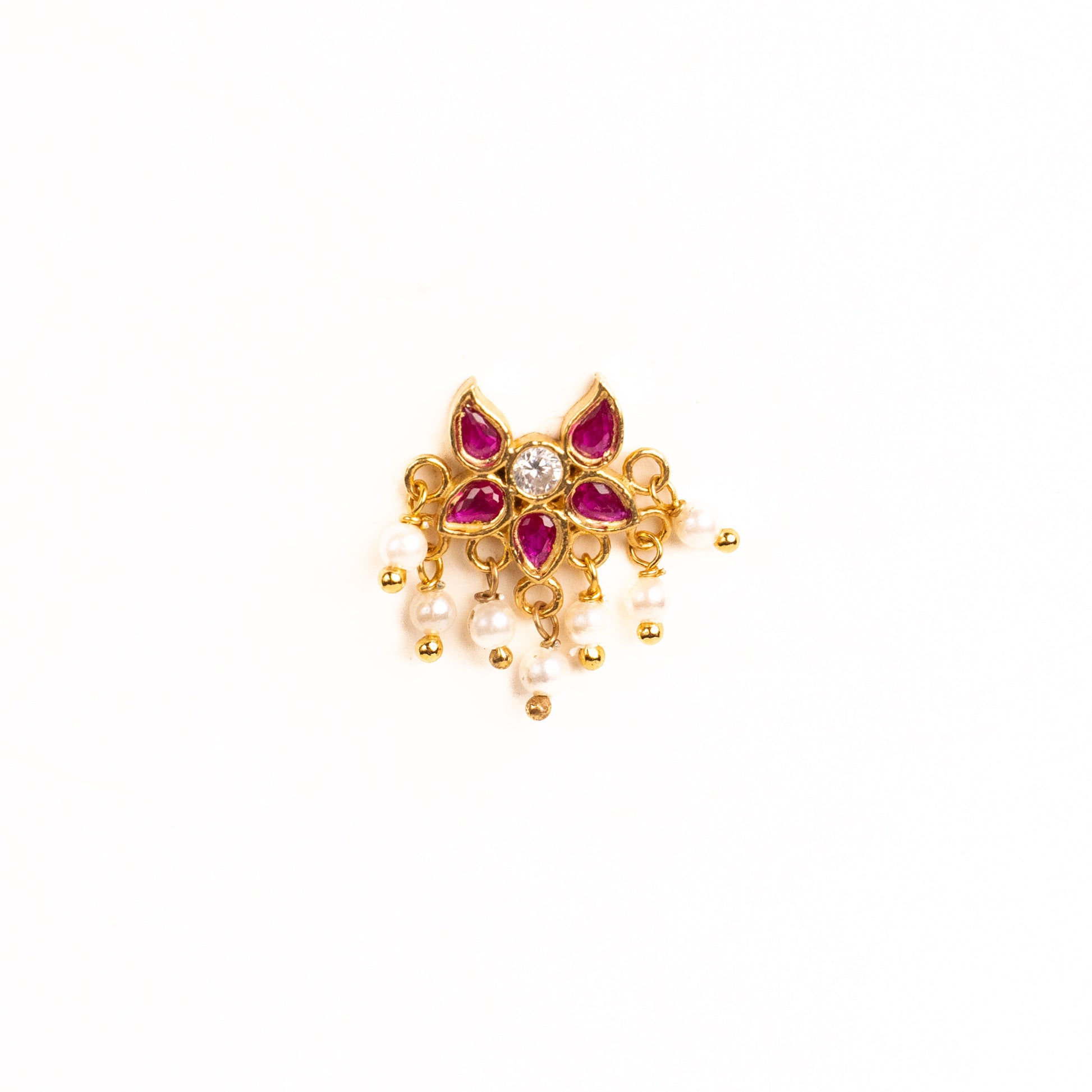 Irraj 925 Silver Nose Pin for Women