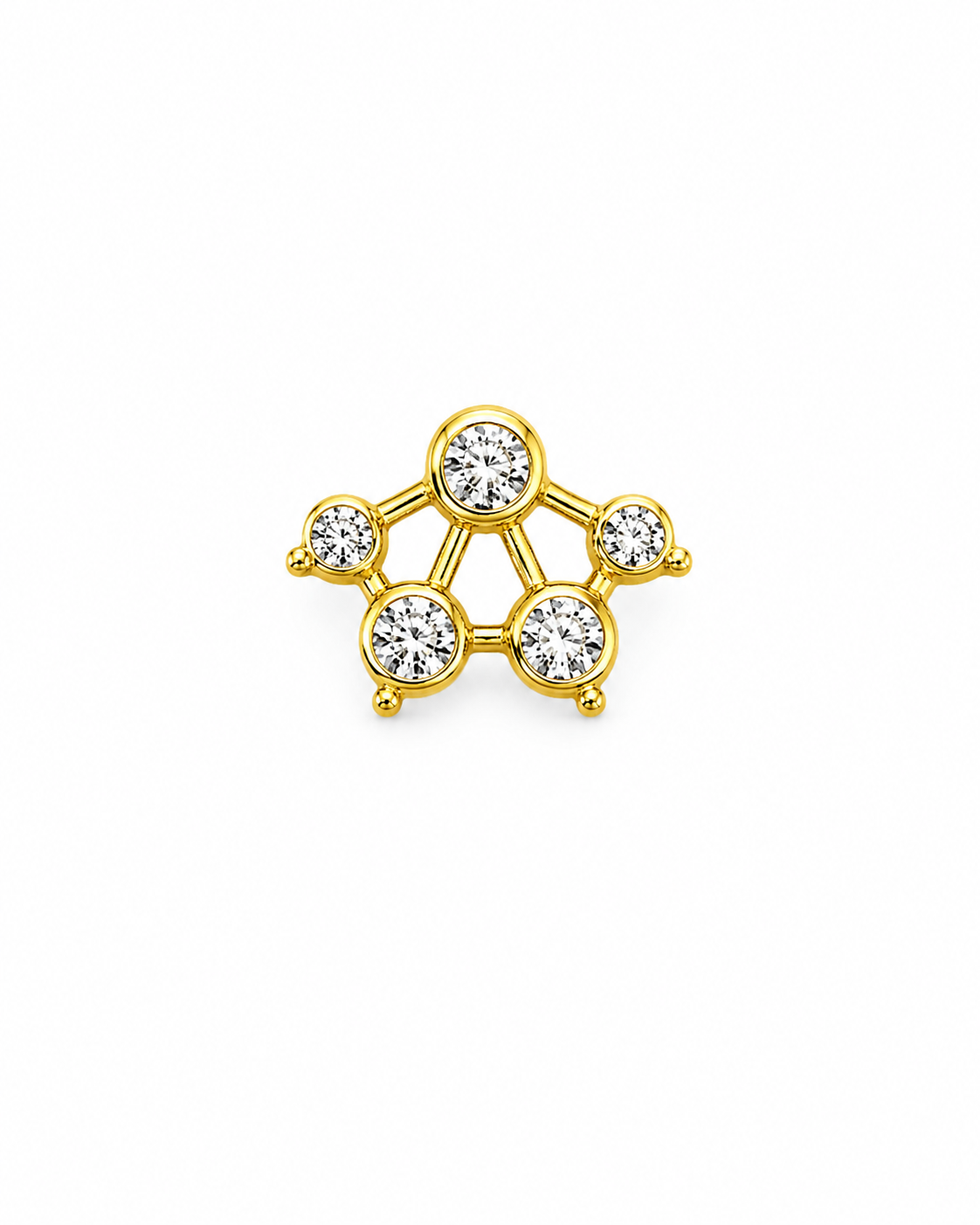 Isha 925 Silver Nose Pin for Women