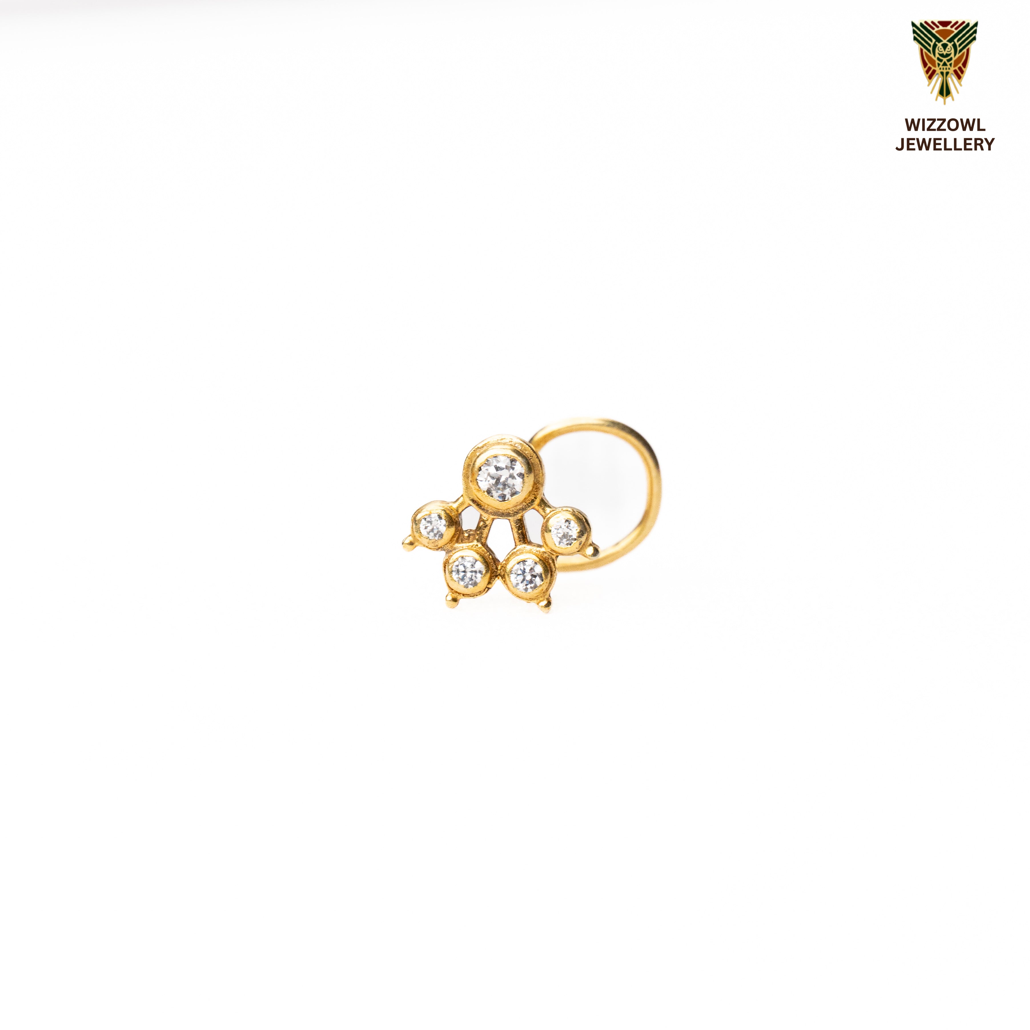 Isha 925 Silver Nose Pin for Women