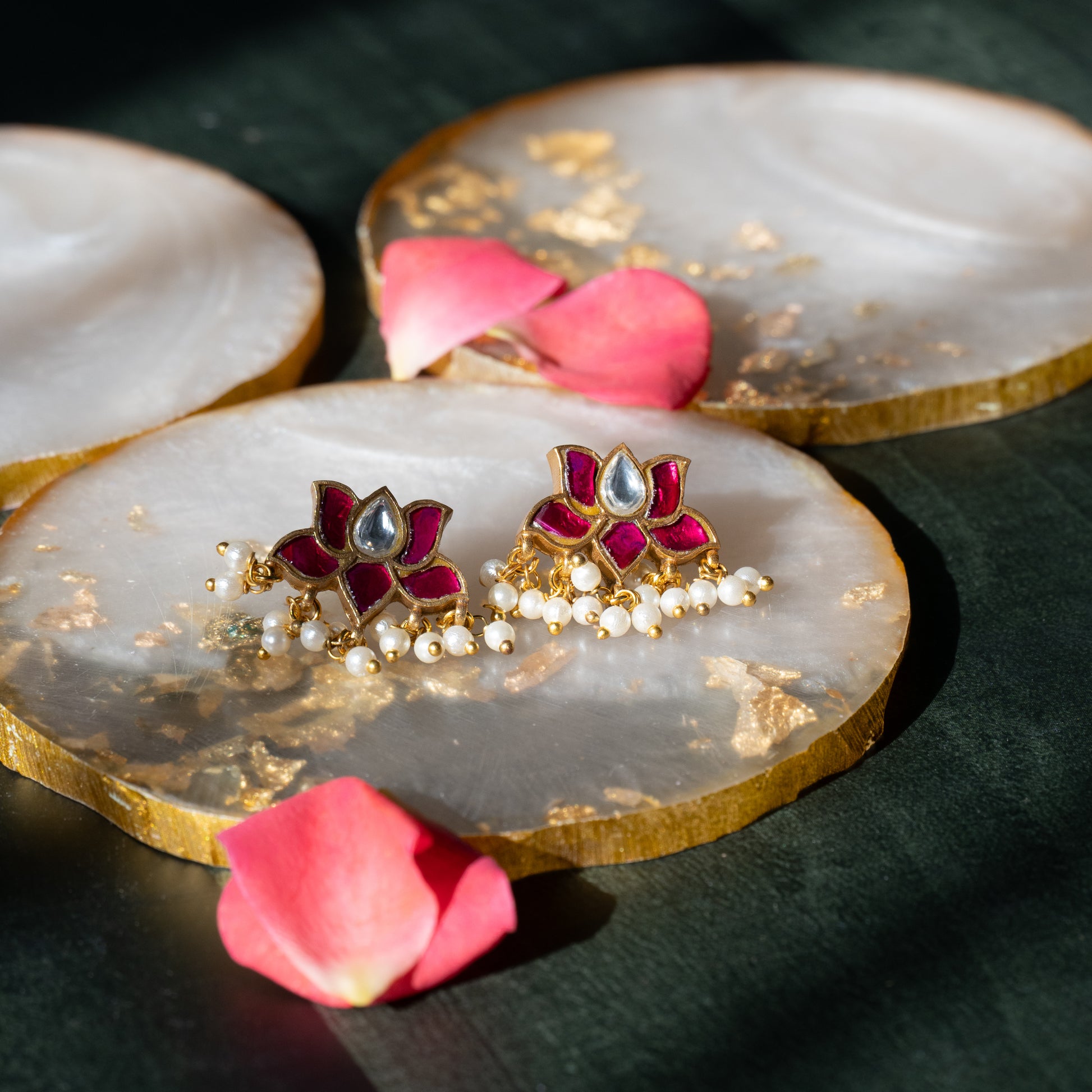 Lotus Earrings