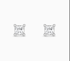 Mini Square 925 Silver Studs