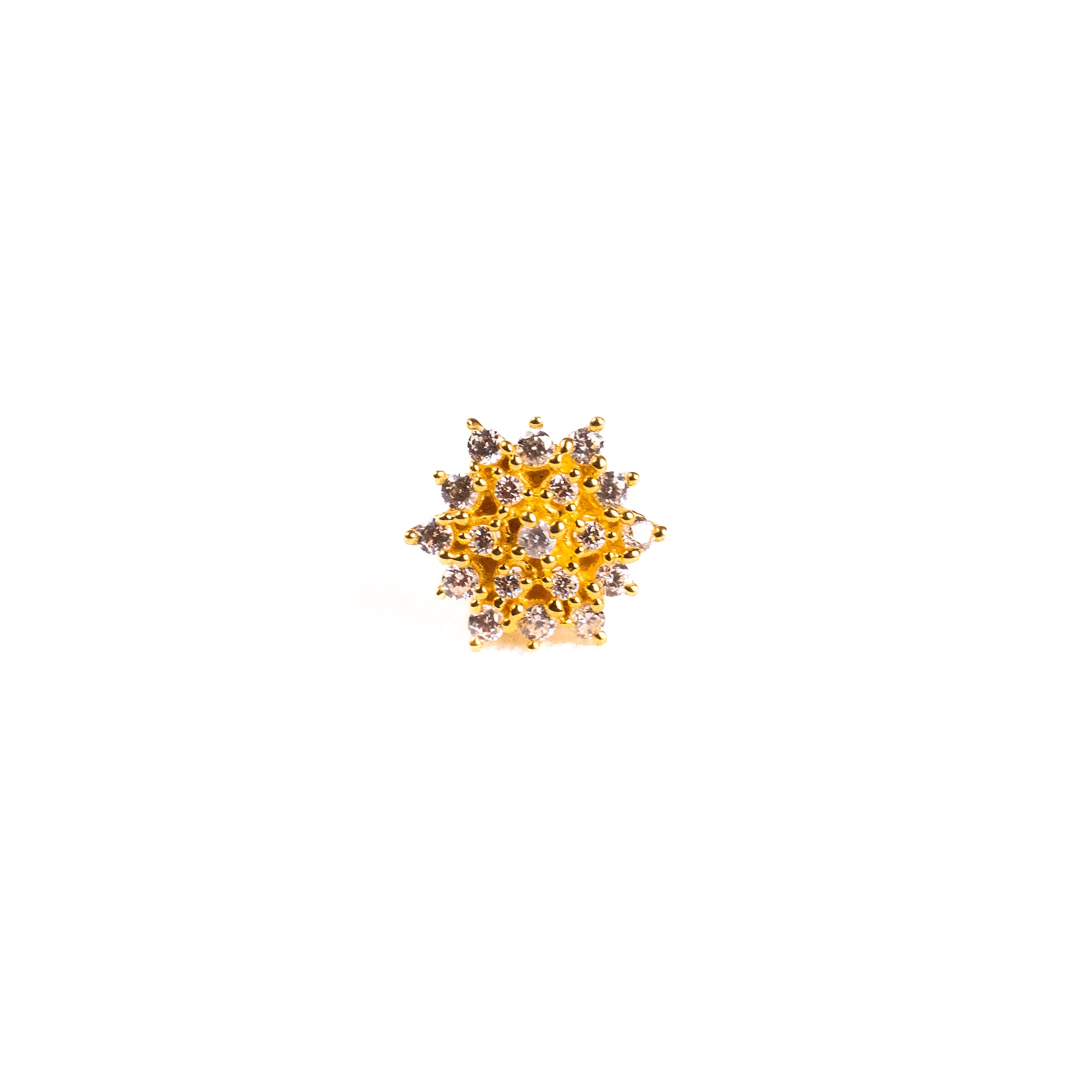 Nihana 925 Silver Nose Pin for Women
