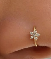 Nosering2 925 Sterling Silver Nose Ring for Women