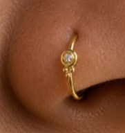 Nosering3 925 Sterling Silver Nose Ring for Women