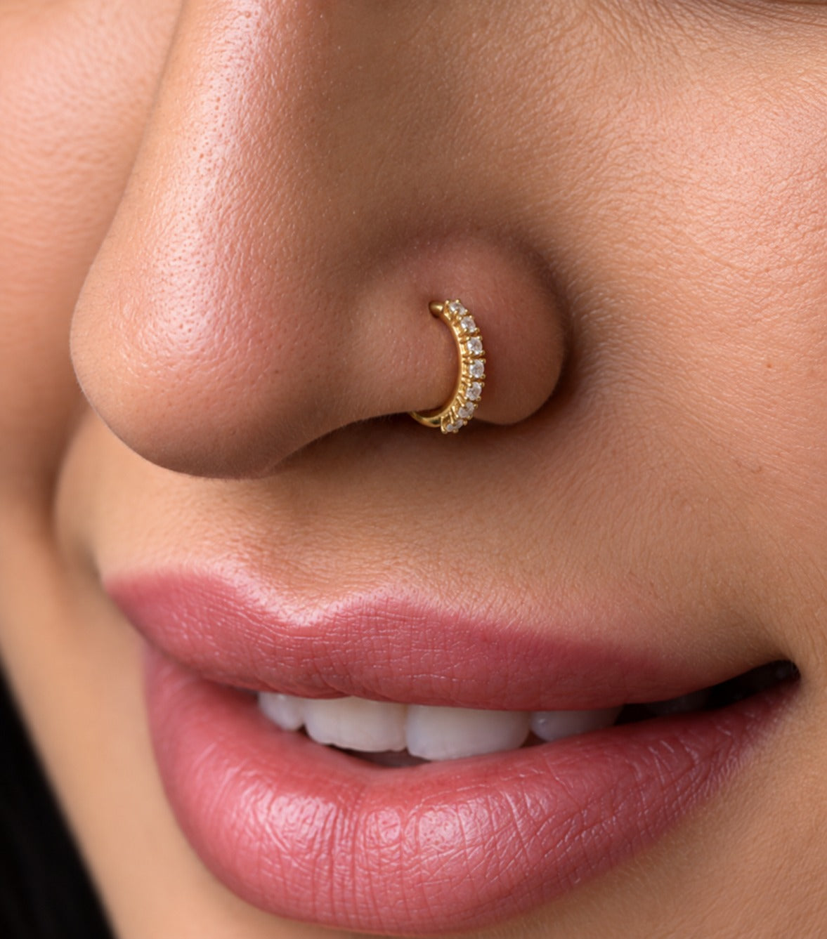 Nosering7 925 Sterling Silver Nose Ring for Women