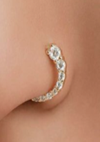Nosering13 925 Sterling Silver Nose Ring for Women