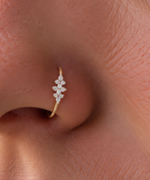 Nosering14 925 Sterling Silver Nose Ring for Women
