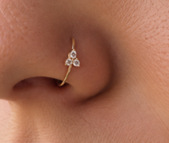 Nosering16 925 Sterling Silver Nose Ring for Women
