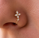 Nosering17 925 Sterling Silver Nose Ring for Women