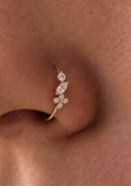 Nosering20 925 Sterling Silver Nose Ring for Women