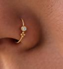 Nosering23  925 Sterling Silver Nose Ring for Women