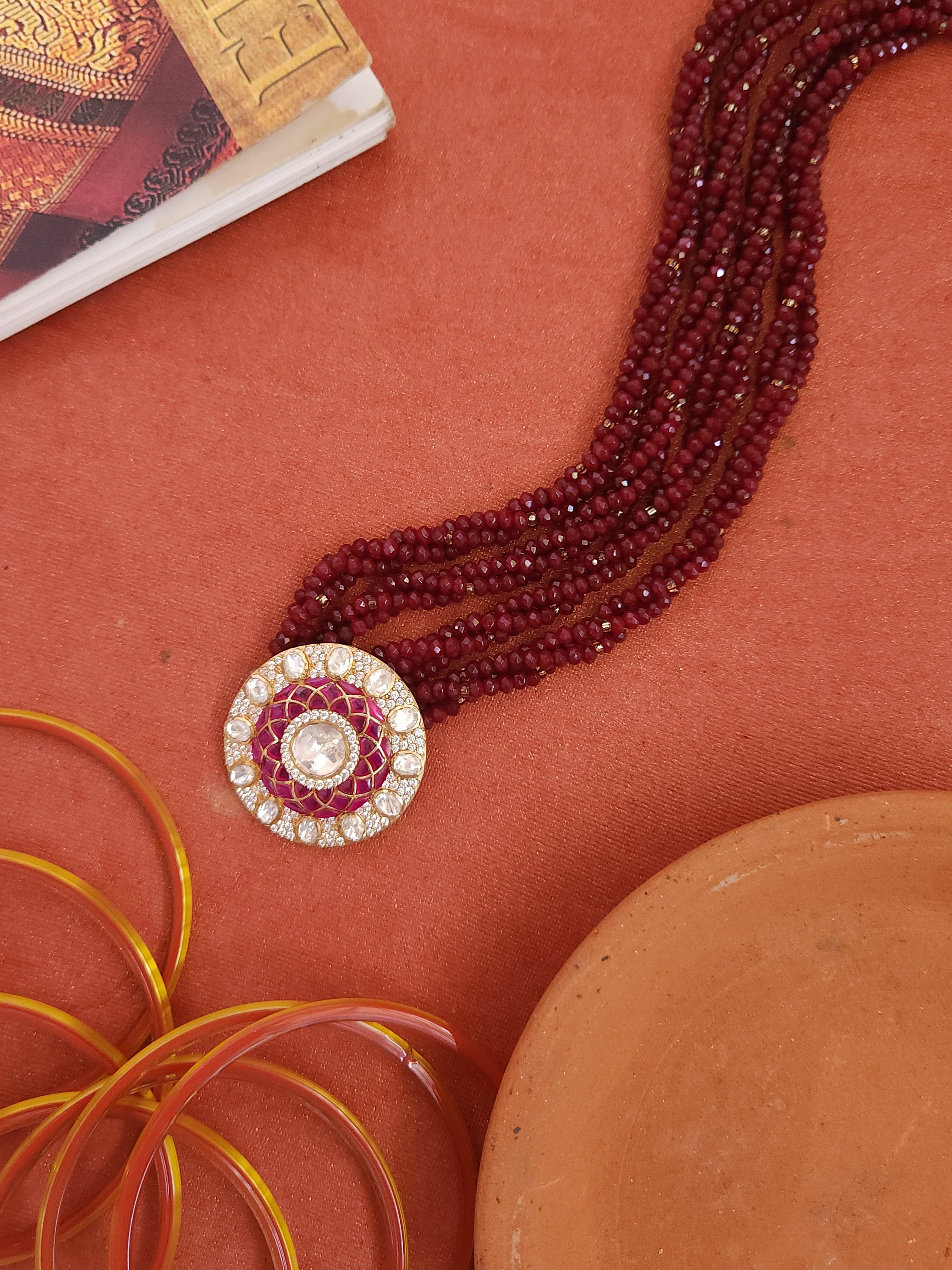 Polki Pendant Necklace