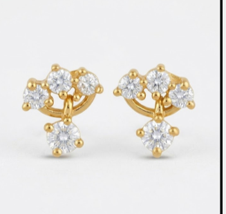 Petaldrop 925 Silver Studs