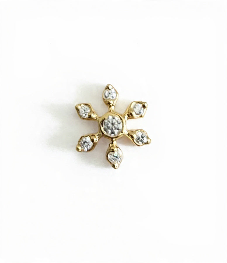 Ruhi 925 Silver Nose Pin for Women
