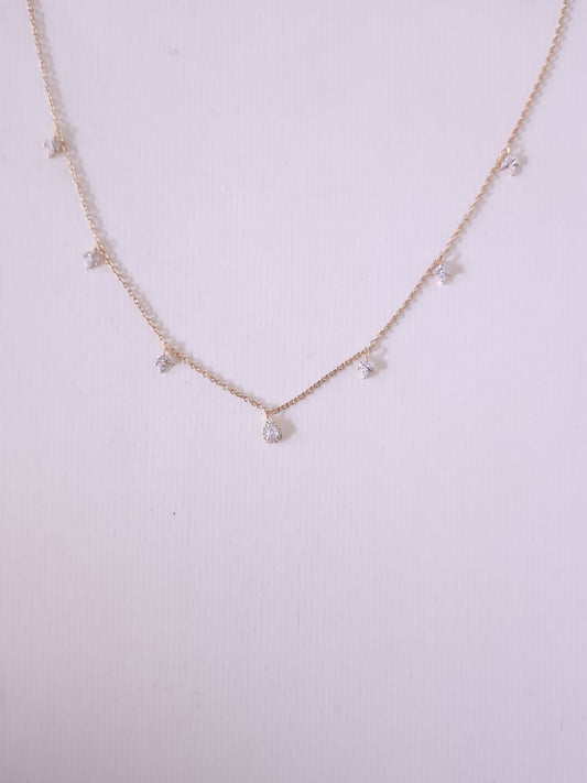A classic silver chain with a smooth, polished finish and interlocking links, offering a timeless and versatile accessory.