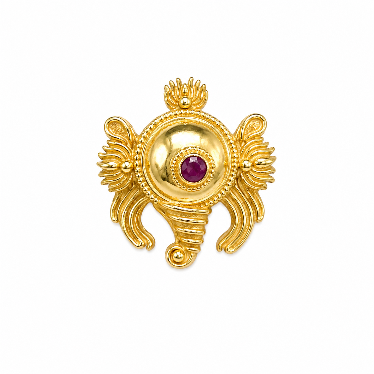 Sankha 925 Sterling Silver Nose Pin for Women