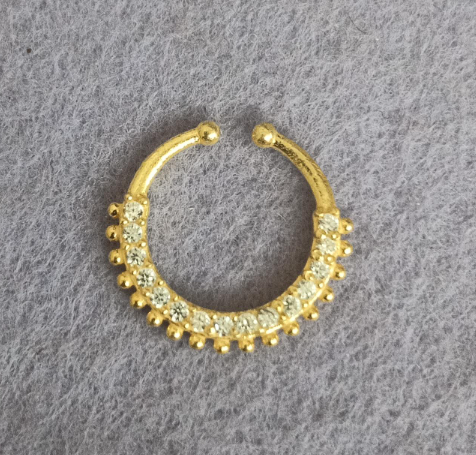 Silver 925 Septum Nose Pin 43