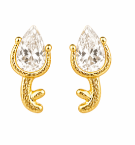 Lotus Charm 925 Silver Studs