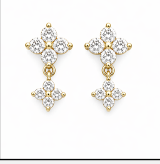 Droppy 925 Silver Studs