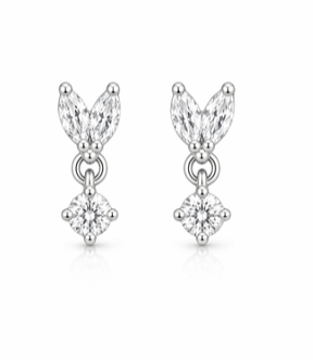 Leafy 925 Silver Studs