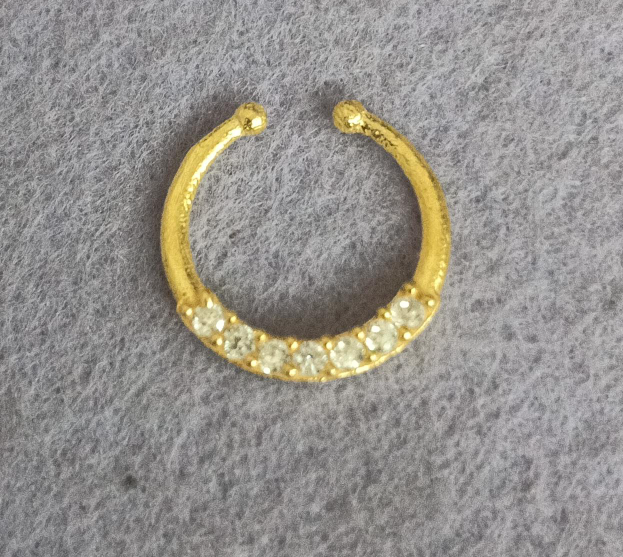 Silver 925 Septum Nose Pin 44