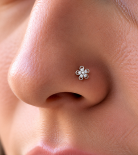 SmallNosepins 925 Silver Nose pin for Women