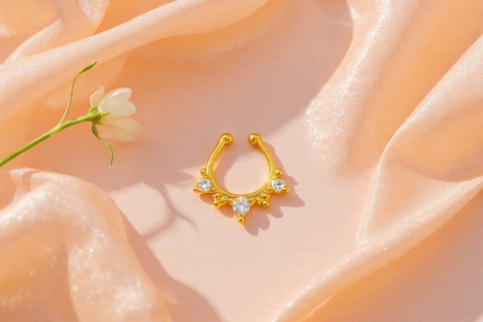 Silver 925 Septum Nose Pin 39