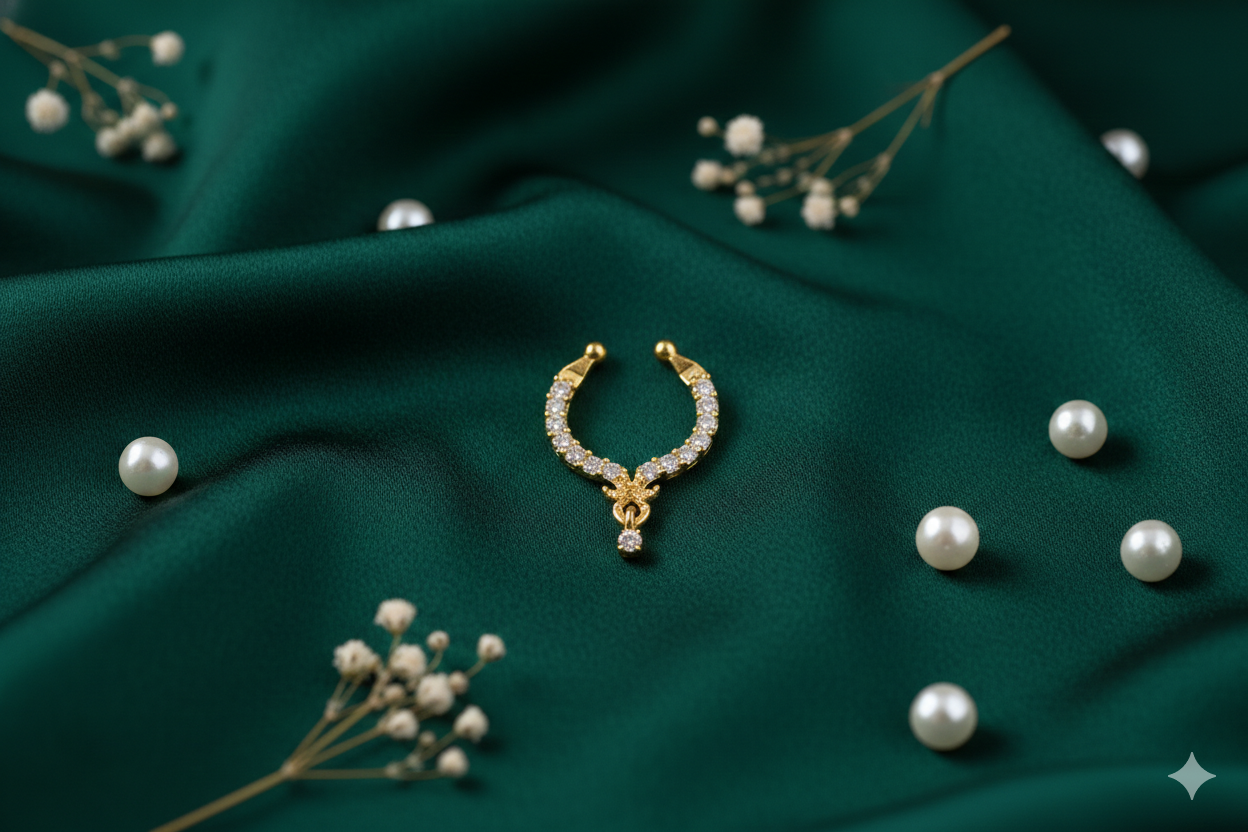 Silver 925 Septum Nose Pin 42