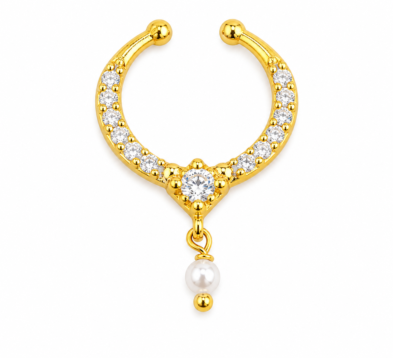 Silver 925 Septum Nose Pin 47