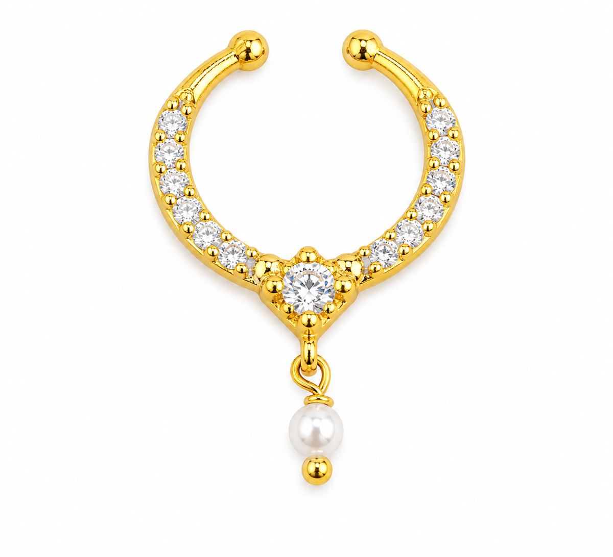Silver 925 Septum Nose Pin 47