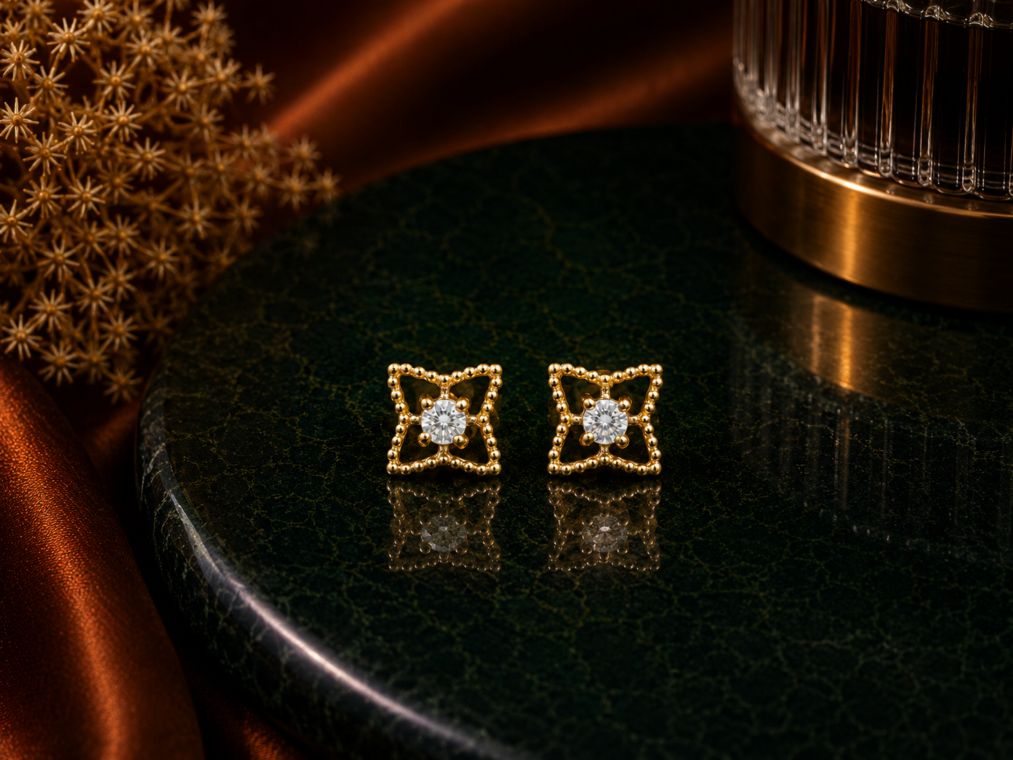 Square Spark 925 Silver Studs