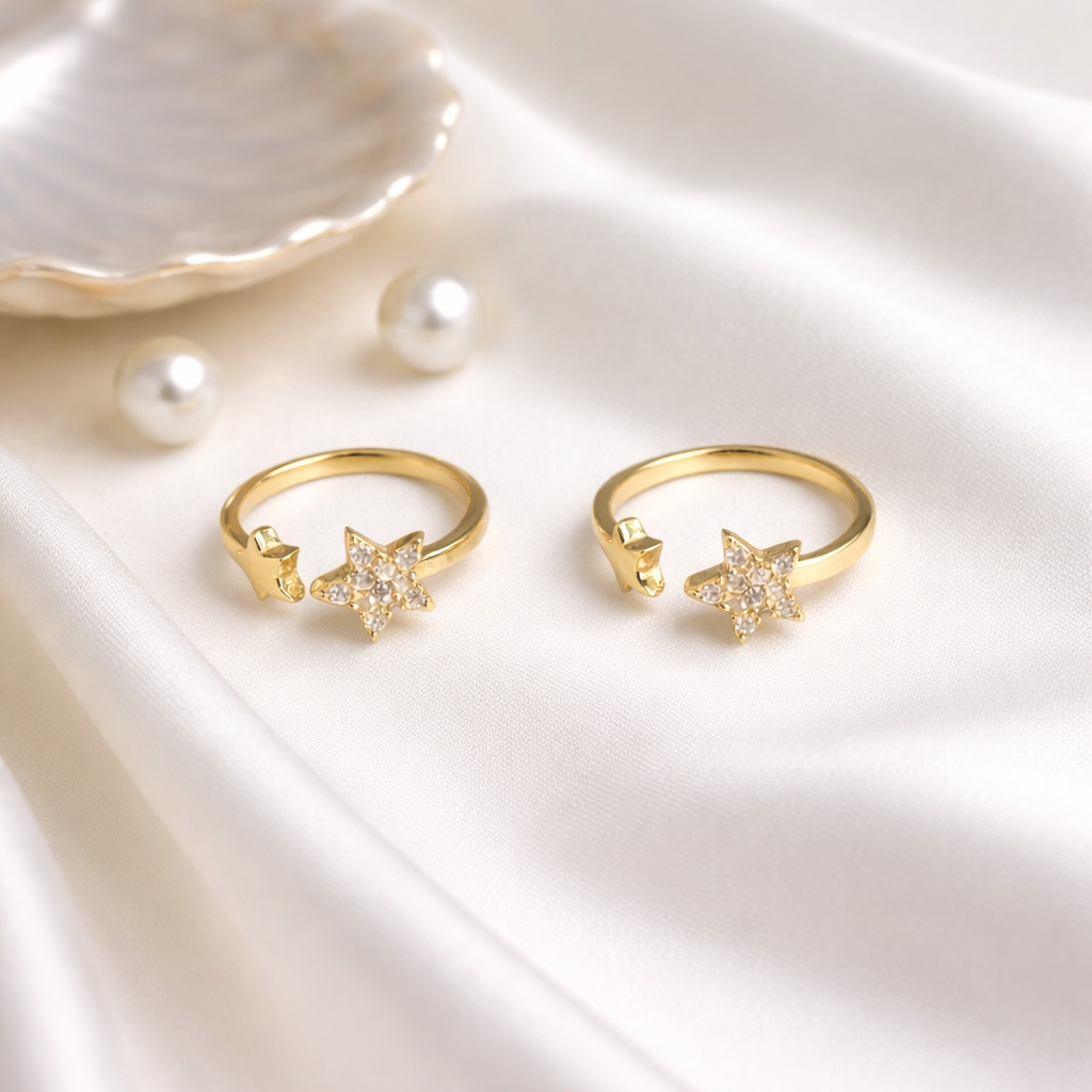 Starry Toe Rings 18