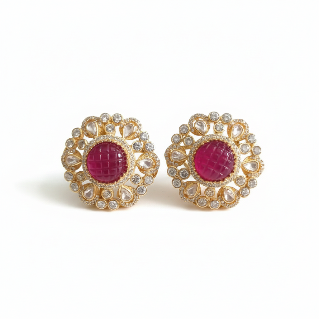 Tarika Silver Studs