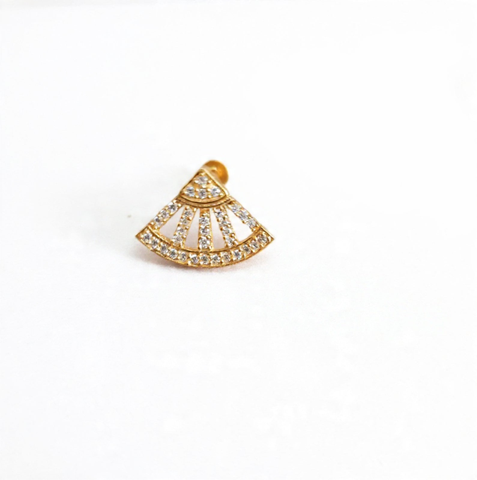 Trikon 925 Sterling Silver Nose Pin for Women