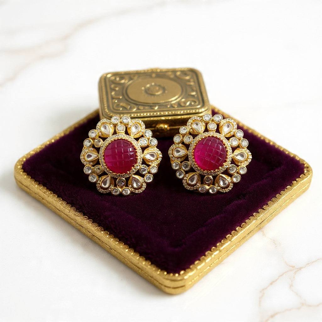 Tarika Silver Studs