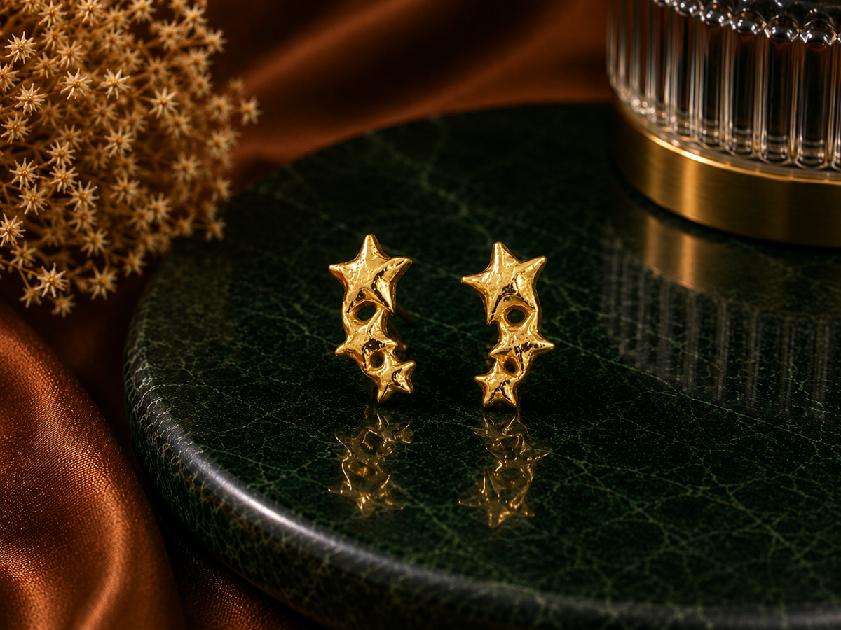 Triple Star 925 Silver studs