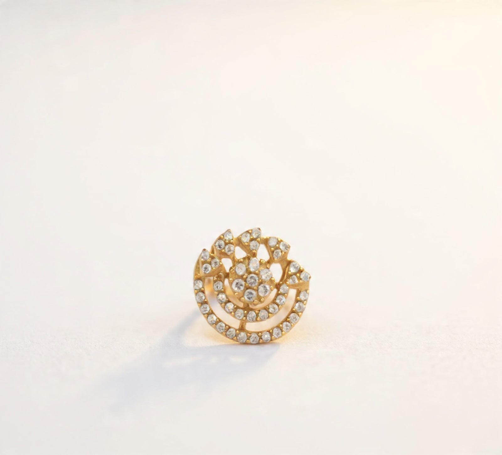Viraas 925 Silver Nose Pin for Women