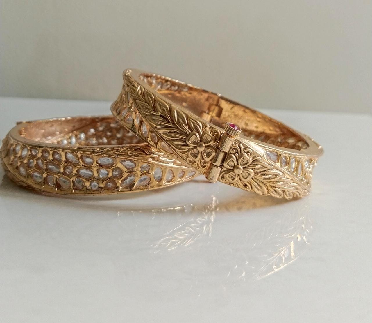 Rustic Rosegold Bangle