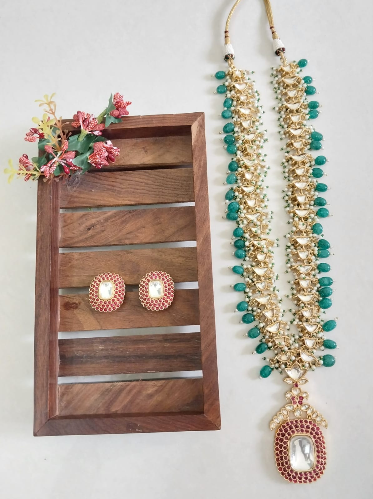 Polki Jadau Necklace Set