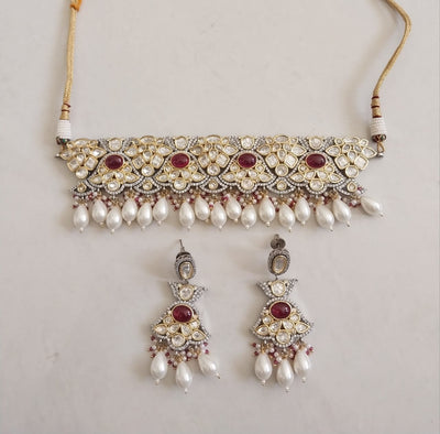 Lotus Ruby Choker Set