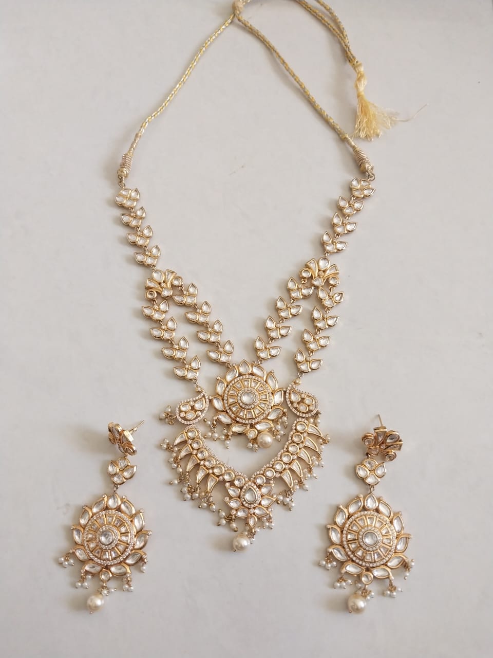 Rose Stone Necklace Set